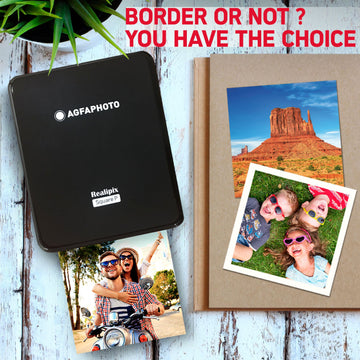 AgfaPhoto Realipix Square P (76 x 76 mm) Wireless Portable Photo Printer is customisable